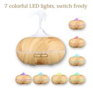 Yoosion Wood Grain Cool Mist Ultrasonic Humidifier Filter Free Silent 300ml Water Tank Moist Air Humidifier Filterless...