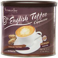 Victorian Inn Instant Cappuccino, English Toffee, 16-Ounce Canisters (Pack of 6) N3