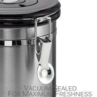 Coffee Canister - 16 Ounces - by Mixpresso (Stainless Steel) N4