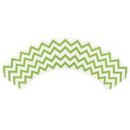 AllyDrew Standard Size Chevron Cupcake Wrappers (Set of 20), Orange N7