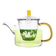 Ceramic Story Heat Resistant Borosilicate Glass Teakettles with 4 Teacups,Stovetop Safe (5, 450ml) N9