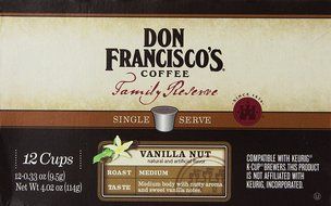 Don Francisco's, Family Reserve, Vanilla Nut, Single Serve Coffee, 12 Count, 4.02oz Box (Pack of 3) N2