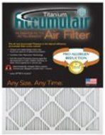 Accumulair&reg; Titanium 18x18x1 (17.5x17.5) High Efficiency Allergen Reduction Air Filter/Furnace Filters (4 Pack) N2