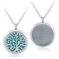 Essential Oil Diffuser Necklace, GerTong Hypo-Allergenic Premium 316L Stainless Steel Aromatherapy Diffuser Locket... N8