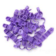 Bargain World 20Pcs 1.2cm Poultry Bird Climbers Chicken Foot Ring Chicken Foot Tag