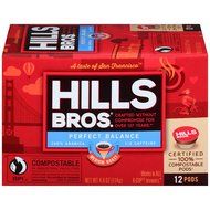 Hills Bros Coffee Gourmet Medium Roast, 12 Compostable Single Serve Cups, 3.8 Ounce N26