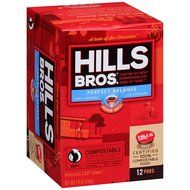 Hills Bros Coffee Gourmet Medium Roast, 12 Compostable Single Serve Cups, 3.8 Ounce N27