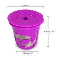 Leegoal(TM) Reusable Coffee Filter and Refillable K Cup For Keurig 2.0 and 1.0 Brewers, Purple N10