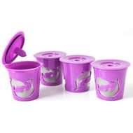 Leegoal(TM) Reusable Coffee Filter and Refillable K Cup For Keurig 2.0 and 1.0 Brewers, Purple N11