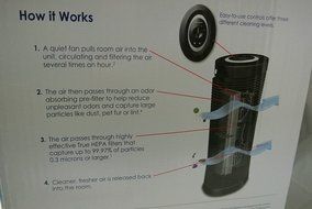 Honeywell HEPA Tower Air Purifier, Black N2