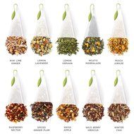 Tea Fort&eacute; Tea Chest Herbal Tea Tasting Assortment with 40 Handcrafted Pyramid Tea Infusers - Chamomile, Chai,... N8