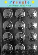 PLP-N039 Sand Dollar Chocolate Candy Mold