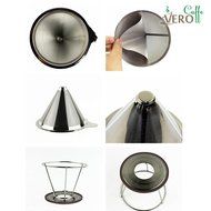 Pour Over Coffee Dripper / Maker - Stainless Steel with Clever Cone Design - Reusable / Washable Paperless Filter... N2