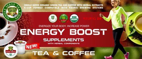 SOLLO Keurig 2.0 K-Cup, Energy Boost Organic Green Tea With Herbal Extracts, 24 Count per Box, Organic by USDA... N6