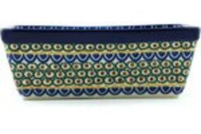 Polish Pottery Rectangular Baker 8-inch August Sunflowers UNIKAT N4