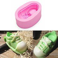 &quot;3D Cute Canvas Shoes Silicone Fondant Mold Chocolate Mould&quot; shopping N3