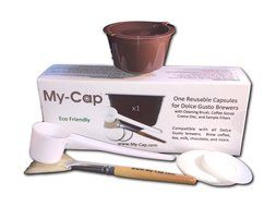 My-Cap's 3 Reusable/Refillable Capsules for Nescaf&eacute;&reg; Dolce Gusto &reg; Brewers | Compatible with Mini Me, Genio, Piccolo... N15