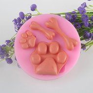 Sher Bone Feet Fondant Cake Chocolate Silicone Mold, Decoration Tools Bakeware