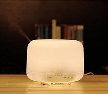 400ml Round Home Big Series LED Aroma Diffuser Essential Oil Air Humidifier FD23W by Purple-Violet