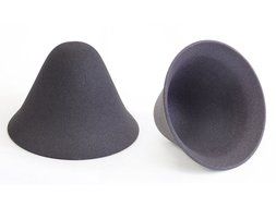 224porcelain Ceramic Paperless Permanent Coffee Filter / Dripper "Caffe hat"White N4