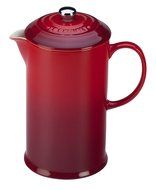Le Creuset of America Stoneware Petite French Press, 12 oz, Cherry N3