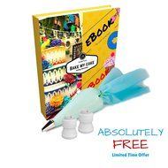 Cake Decoration tips set-the ONLY KIT with FREE Reusable silicone icing bag-x2 coupler-eBook.27 Piece Baking Tools... N2