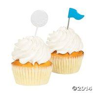 Golf Party Food Cupcake Picks - 25 pcs