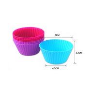 PYD 8PCS Silicone Cake Cupcake Liner Baking Cup Mold Tins Non-stick Bakeware Cookware for Muffin Egg Tart Cakes N6