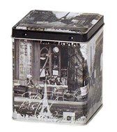 PARIS - EIFFEL TOWER - Retro Style Square Tea Caddy - 3.5&quot;