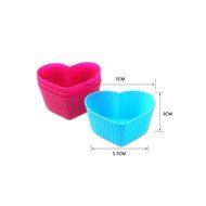 PYD 8PCS Silicone Cake Cupcake Liner Baking Cup Mold Tins Non-stick Bakeware Cookware for Muffin Egg Tart Cakes N7