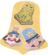 Wilton Cake Pan: Bell/Frog/Face - 2 Pan Set (502-2057, 1971)