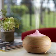 Anypro Aromatherapy Essential Oil Diffuser Ultrasonic Cool Mist Humidifier 300ml Wood Grain N3