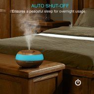 Anypro Aromatherapy Essential Oil Diffuser Ultrasonic Cool Mist Humidifier 300ml Wood Grain N4