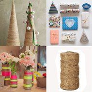 300 Feet Natural Jute Twine, Jmkcoz Arts Crafts Twine Industrial Gift Packing Materials Bakers Twine Durable Natural...