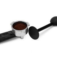 Lautechco&reg; 2 IN 1 Espresso Stand Coffee Spoon Coffee &amp; Tea Tools 10g Measuring Tamping Scoop Coffee Tamper Black N2