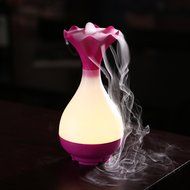 YJY Elegant Vase Aromatherapy Essential Oil Diffuser - USB Silent Ultrasonic Waterless Auto Shut-off Air Humidifier... N8