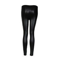 PHOTNO Black Women Stretchy PU Leather Trousers Skinny High Waist Leggings Pencil Pants