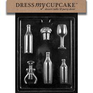 Dress My Cupcake Chocolate Candy Mold, Wine Bundle for Specialty Box
