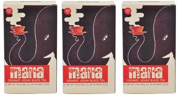 Organic Assam Tea Bags by Mana Organics, 25 Premium Whole Leaf Tea Bags containing Orthodox and CTC Black Tea... N8