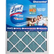 Lysol Triple Protection Furnace/AC Air Filter, 12" x 24" x 1", 2-Pack N26