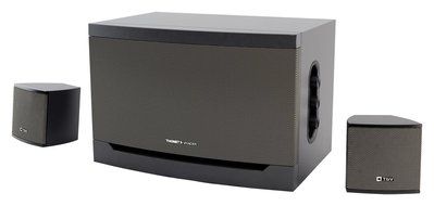 Thonet and Vander Riss 160 Watt Wood Multimedia Audio Speaker System, 2.1 Stereo Speakers with Integrated Amplifier...