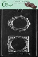 Cybrtrayd M180 Fancy Frames Chocolate Candy Mold with Exclusive Cybrtrayd Copyrighted Chocolate Molding Instructions