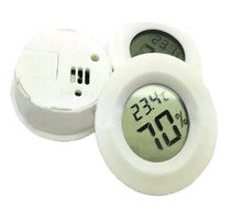 DISDA Hygrometer and Thermometer LCD Display Digital Indoor Hygrometer Thermometer Monitor Black N2