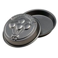 Create N Celebrate Happy Birthday 2-piece metal 9 Inch round cake pan