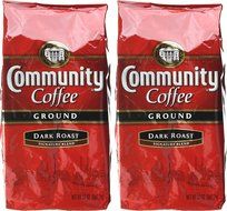 Community Coffee Ground Coffee, Dark Roast, 32-Ounce Bags (Pack of 2) N3