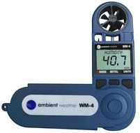 Ambient Weather WM-4 Handheld Weather Station w/ Windspeed, Direction, Temperature, Humidity, Compass, Dew Point... N8