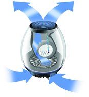 Holmes HAP600-U HEPA-Type Egg Air Purifier, Permanent Filter N2