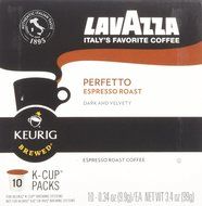 LavAzza, K-Cup, Single Serve, Perfetto, Espresso Roast, 10 Count, 3.4oz Box (Pack of 3) (Perfetto) N7