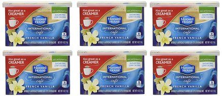 Maxwell House International Coffee Decaf Sugar Free French Vanilla Caf?, 4-Ounce Cans (Pack of 6) N4