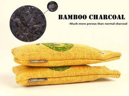 Natural Air Purifying Bags By Diass(Two Bags Per Package） Shoe Deodorizer and Odor Eliminator Naturally Absorbs...